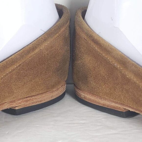 Freebird By Steven Women's NATIV US 8 Brown Leather Distressed Slip On Flats - Picture 4 of 9